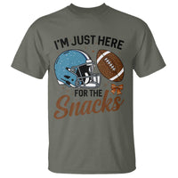 Im Just Here For The Snacks T Shirt Bow Football Lover - Wonder Print Shop