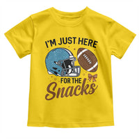 Im Just Here For The Snacks Toddler T Shirt Bow Football Lover - Wonder Print Shop
