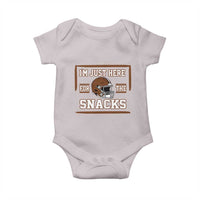 Im Just Here For The Snacks Baby Onesie Football Fan Gift - Wonder Print Shop