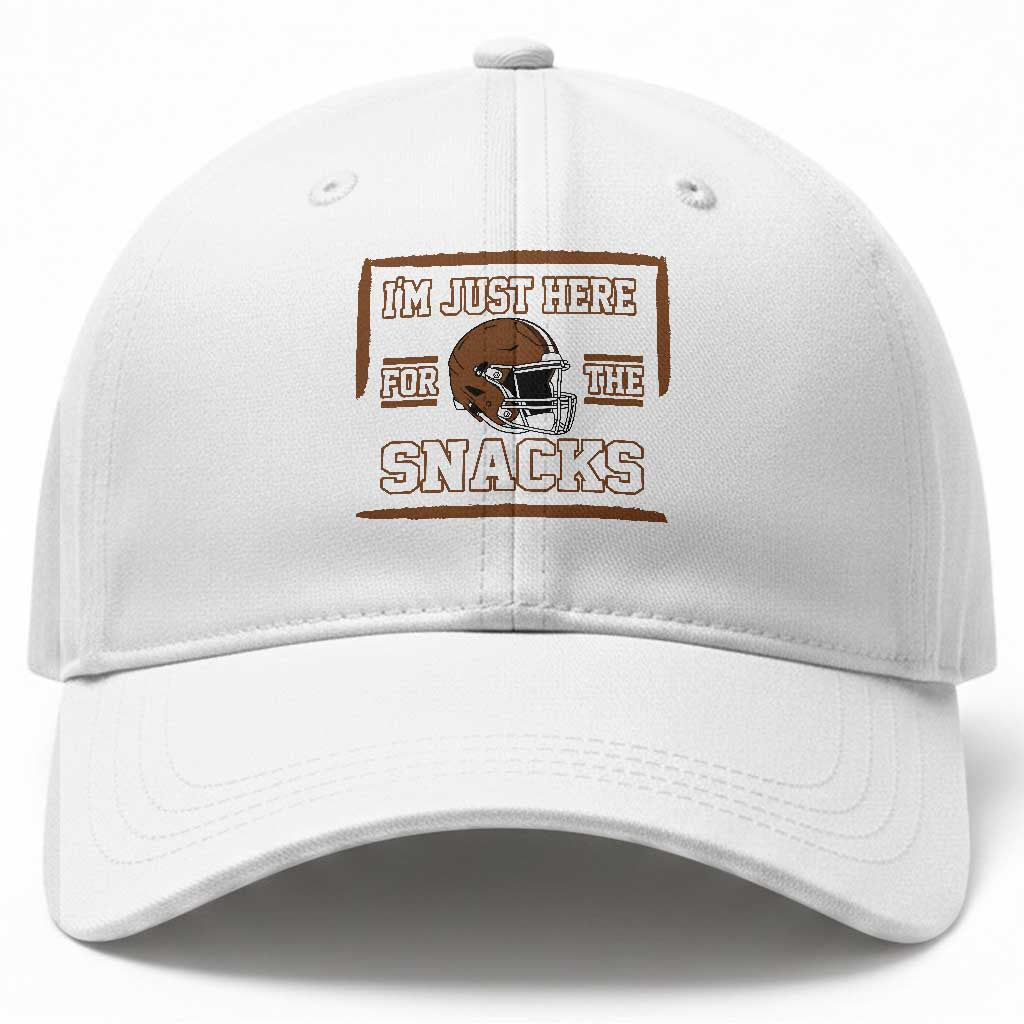 Im Just Here For The Snacks Baseball Cap Football Fan Gift