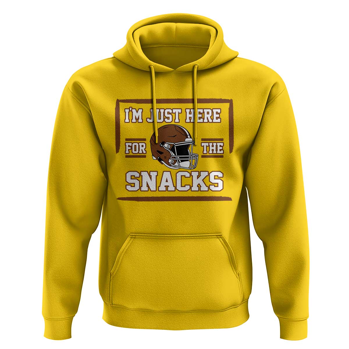 Im Just Here For The Snacks Hoodie Football Fan Gift - Wonder Print Shop