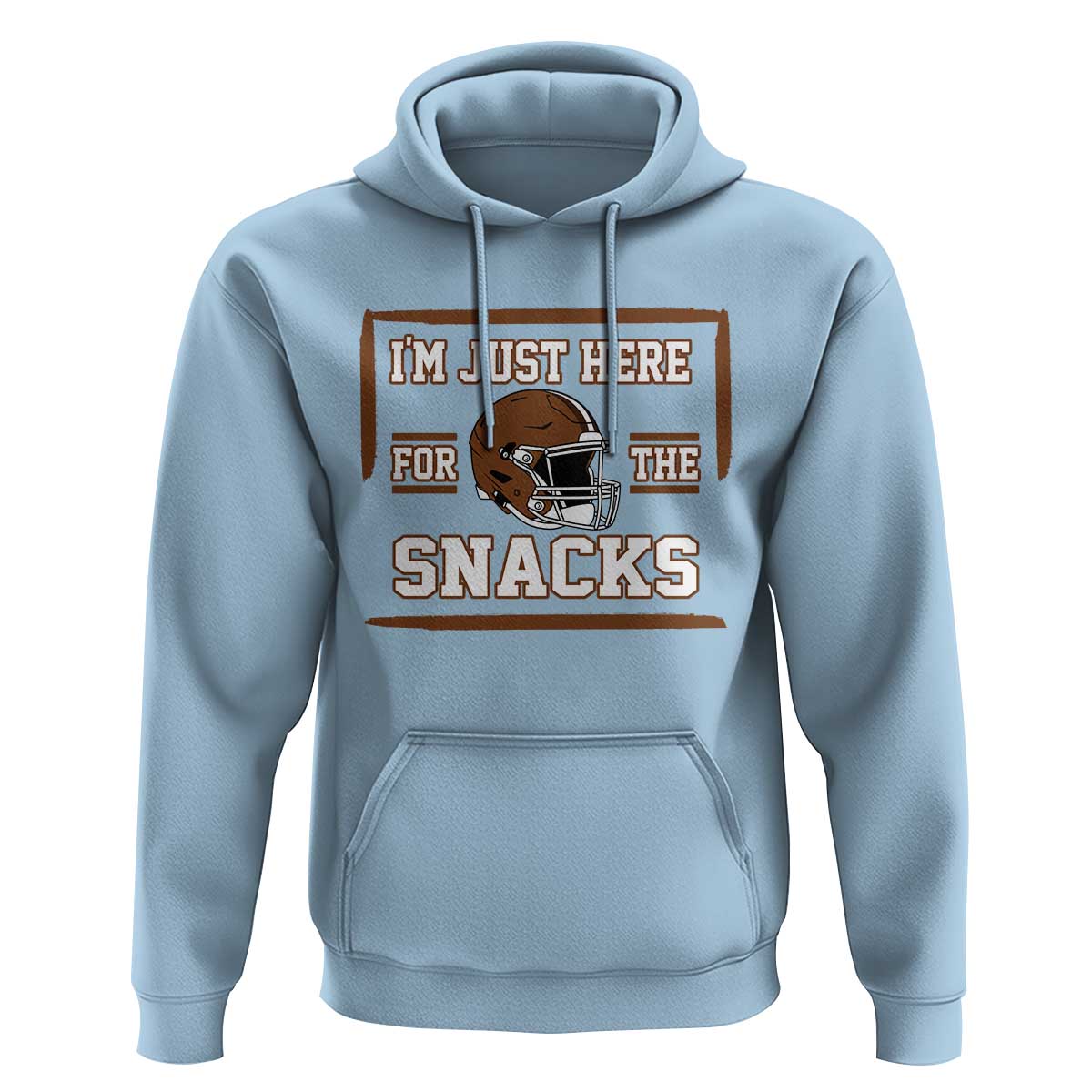 Im Just Here For The Snacks Hoodie Football Fan Gift - Wonder Print Shop