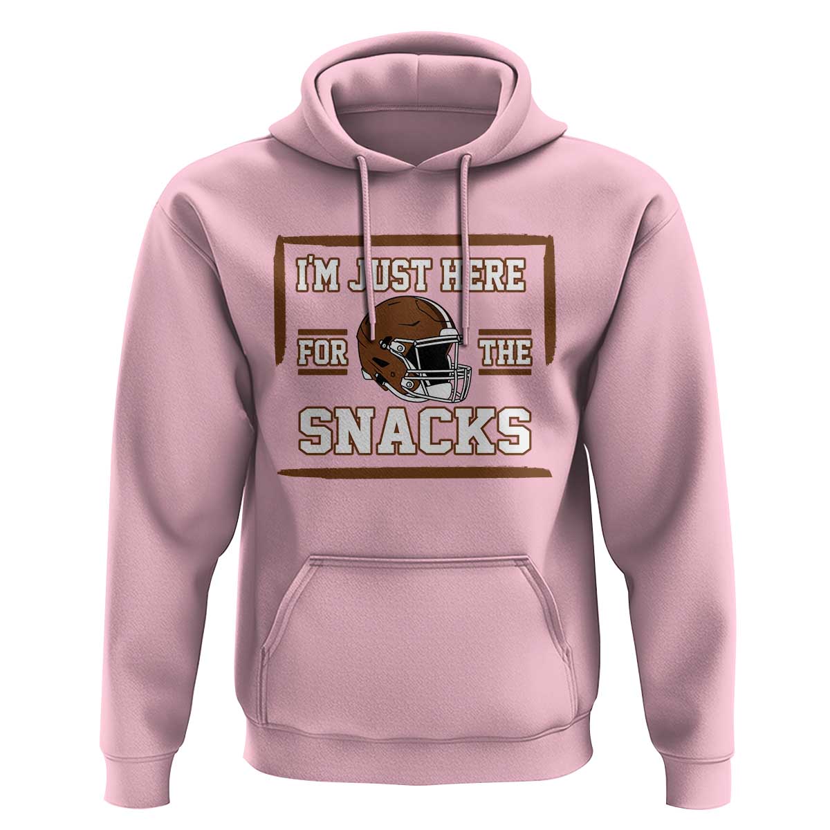 Im Just Here For The Snacks Hoodie Football Fan Gift - Wonder Print Shop