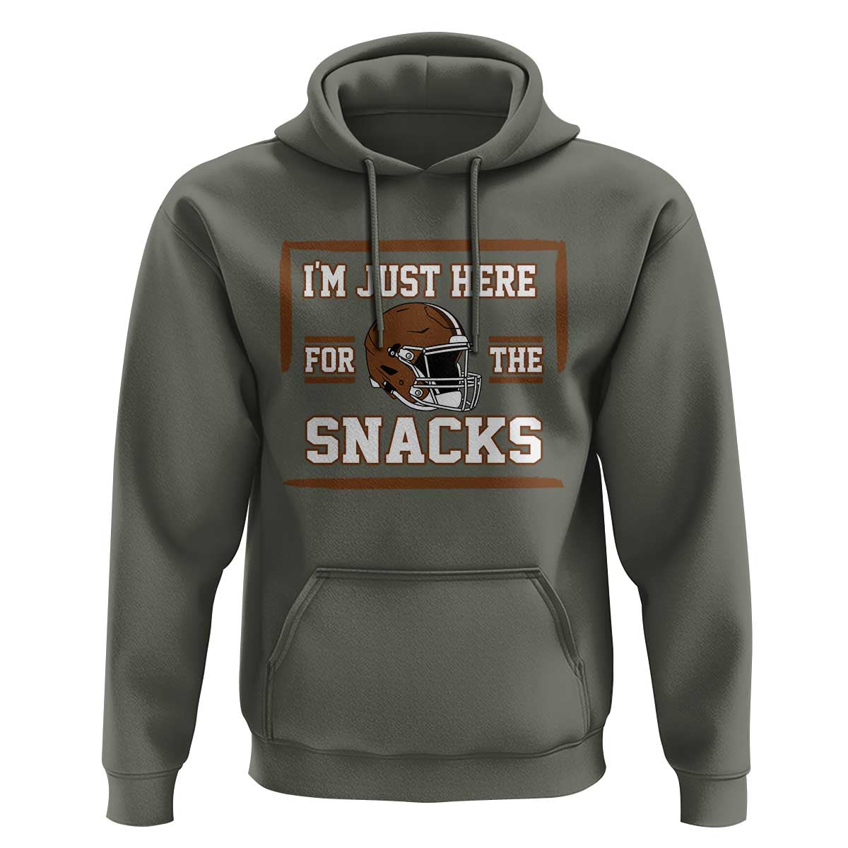 Im Just Here For The Snacks Hoodie Football Fan Gift - Wonder Print Shop