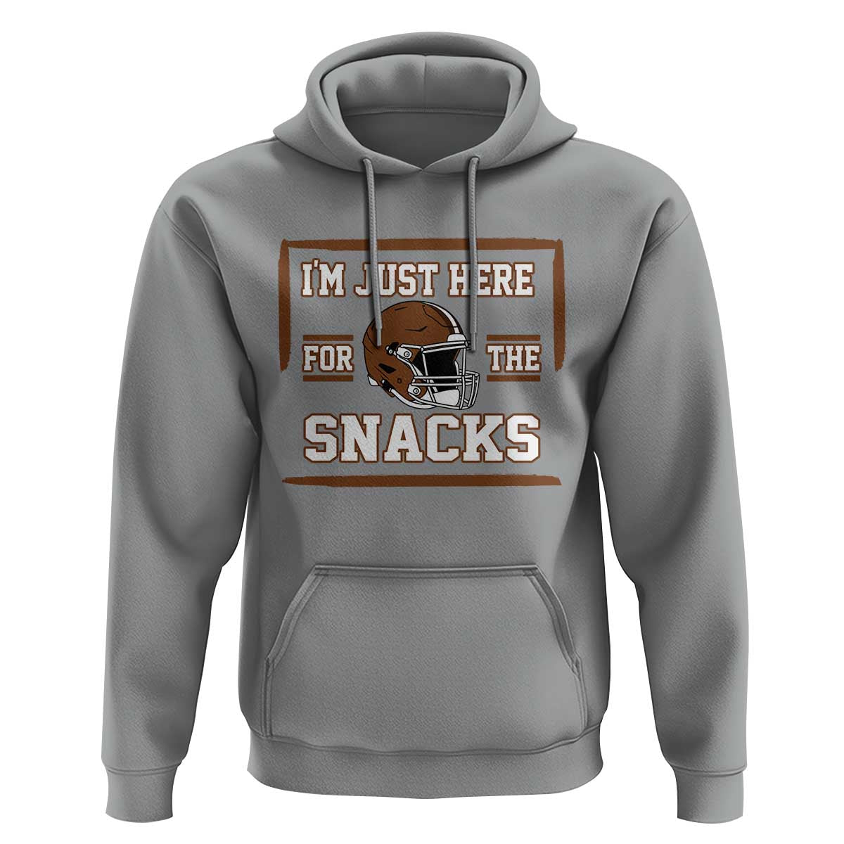 Im Just Here For The Snacks Hoodie Football Fan Gift - Wonder Print Shop