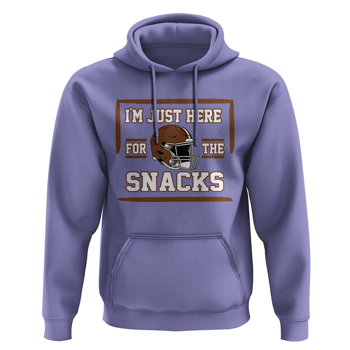 Im Just Here For The Snacks Hoodie Football Fan Gift - Wonder Print Shop