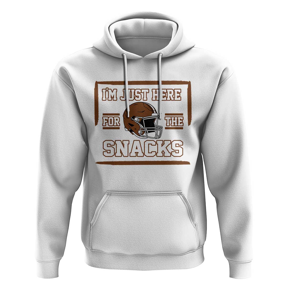Im Just Here For The Snacks Hoodie Football Fan Gift - Wonder Print Shop