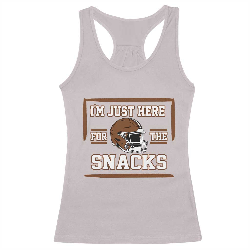 Im Just Here For The Snacks Racerback Tank Top Football Fan Gift - Wonder Print Shop