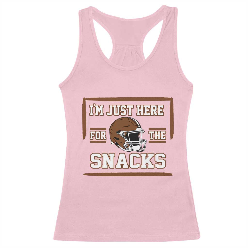 Im Just Here For The Snacks Racerback Tank Top Football Fan Gift - Wonder Print Shop