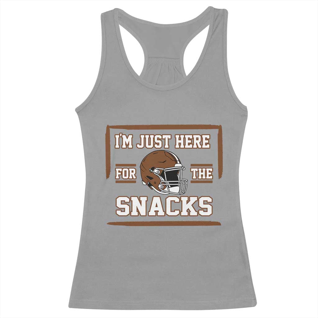 Im Just Here For The Snacks Racerback Tank Top Football Fan Gift - Wonder Print Shop