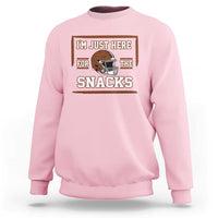 Im Just Here For The Snacks Sweatshirt Football Fan Gift - Wonder Print Shop