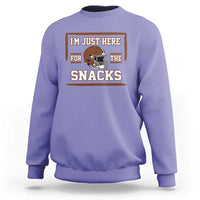 Im Just Here For The Snacks Sweatshirt Football Fan Gift - Wonder Print Shop