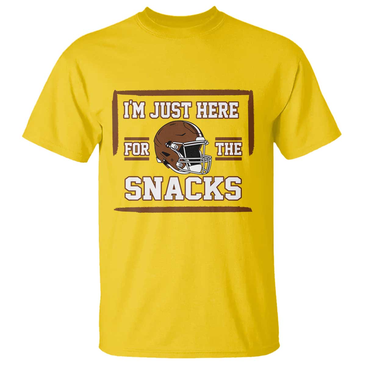 Im Just Here For The Snacks T Shirt Football Fan Gift - Wonder Print Shop