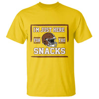 Im Just Here For The Snacks T Shirt Football Fan Gift - Wonder Print Shop