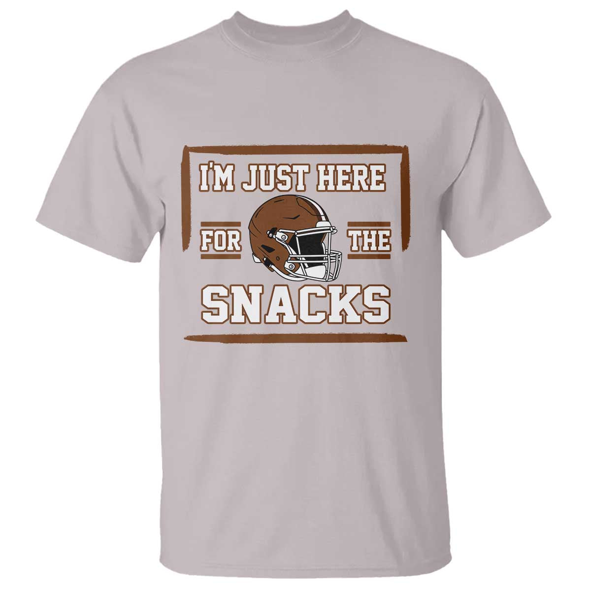 Im Just Here For The Snacks T Shirt Football Fan Gift - Wonder Print Shop