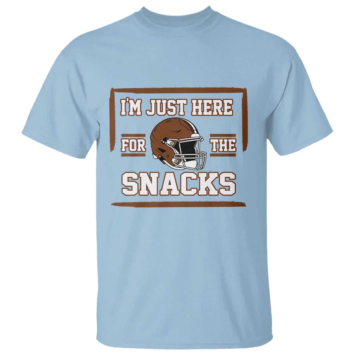 Im Just Here For The Snacks T Shirt Football Fan Gift - Wonder Print Shop