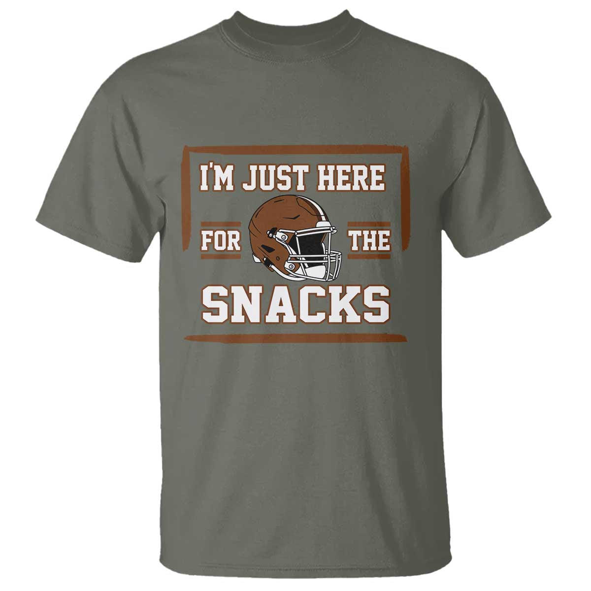 Im Just Here For The Snacks T Shirt Football Fan Gift - Wonder Print Shop