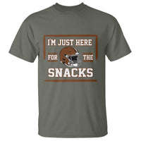 Im Just Here For The Snacks T Shirt Football Fan Gift - Wonder Print Shop