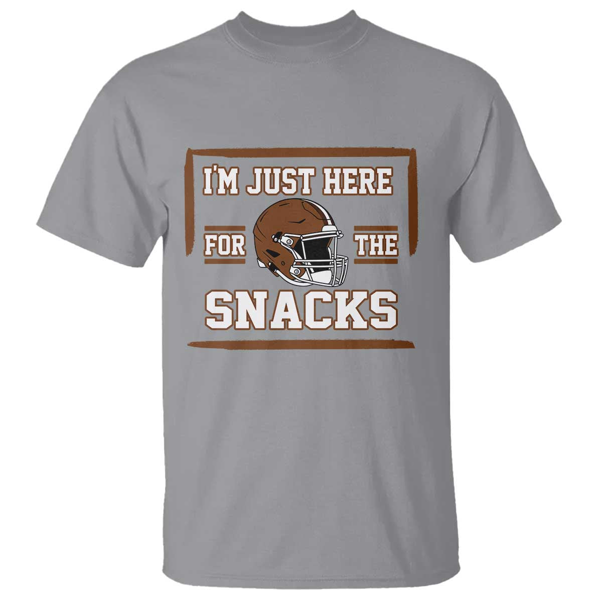 Im Just Here For The Snacks T Shirt Football Fan Gift - Wonder Print Shop