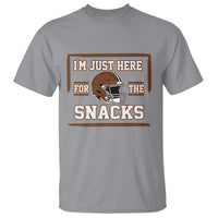 Im Just Here For The Snacks T Shirt Football Fan Gift - Wonder Print Shop