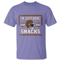 Im Just Here For The Snacks T Shirt Football Fan Gift - Wonder Print Shop