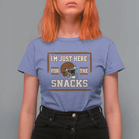 Im Just Here For The Snacks T Shirt For Women Football Fan Gift - Wonder Print Shop
