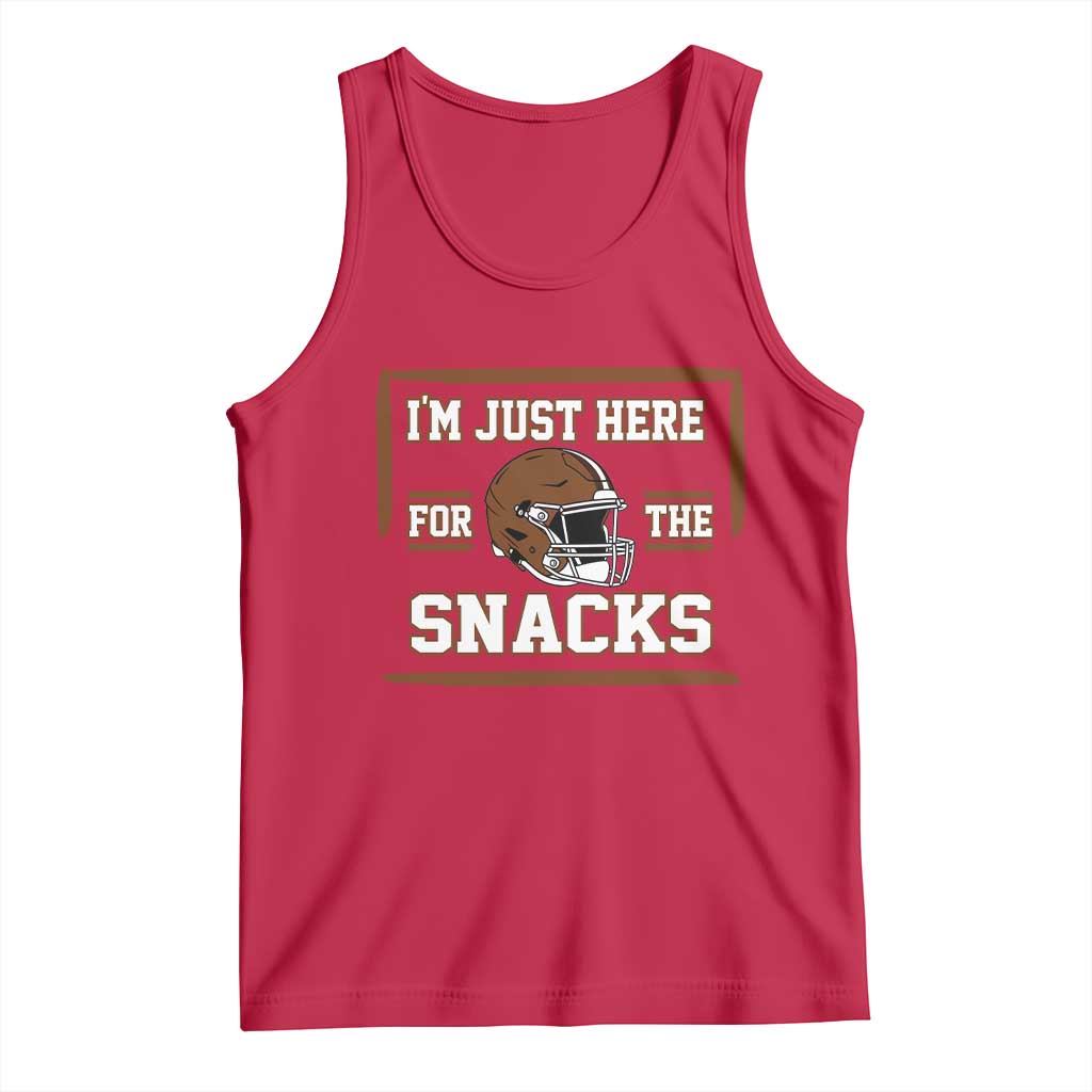 Im Just Here For The Snacks Tank Top Football Fan Gift - Wonder Print Shop