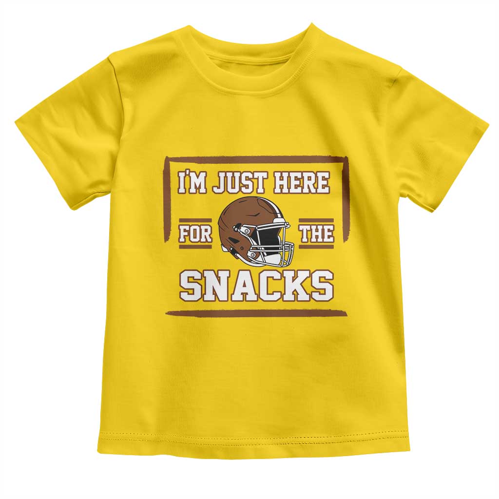 Im Just Here For The Snacks Toddler T Shirt Football Fan Gift - Wonder Print Shop