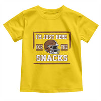 Im Just Here For The Snacks Toddler T Shirt Football Fan Gift - Wonder Print Shop