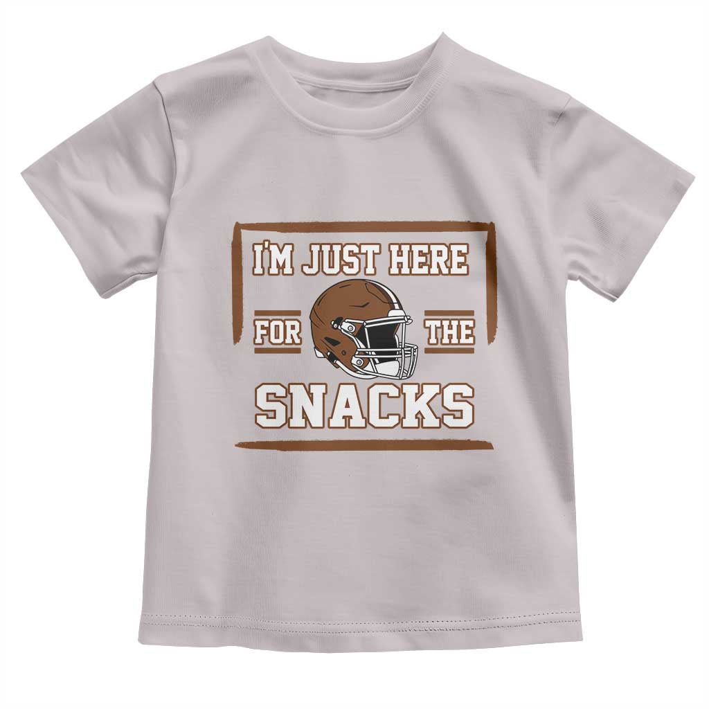 Im Just Here For The Snacks Toddler T Shirt Football Fan Gift - Wonder Print Shop