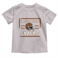 Im Just Here For The Snacks Toddler T Shirt Football Fan Gift - Wonder Print Shop