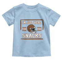 Im Just Here For The Snacks Toddler T Shirt Football Fan Gift - Wonder Print Shop