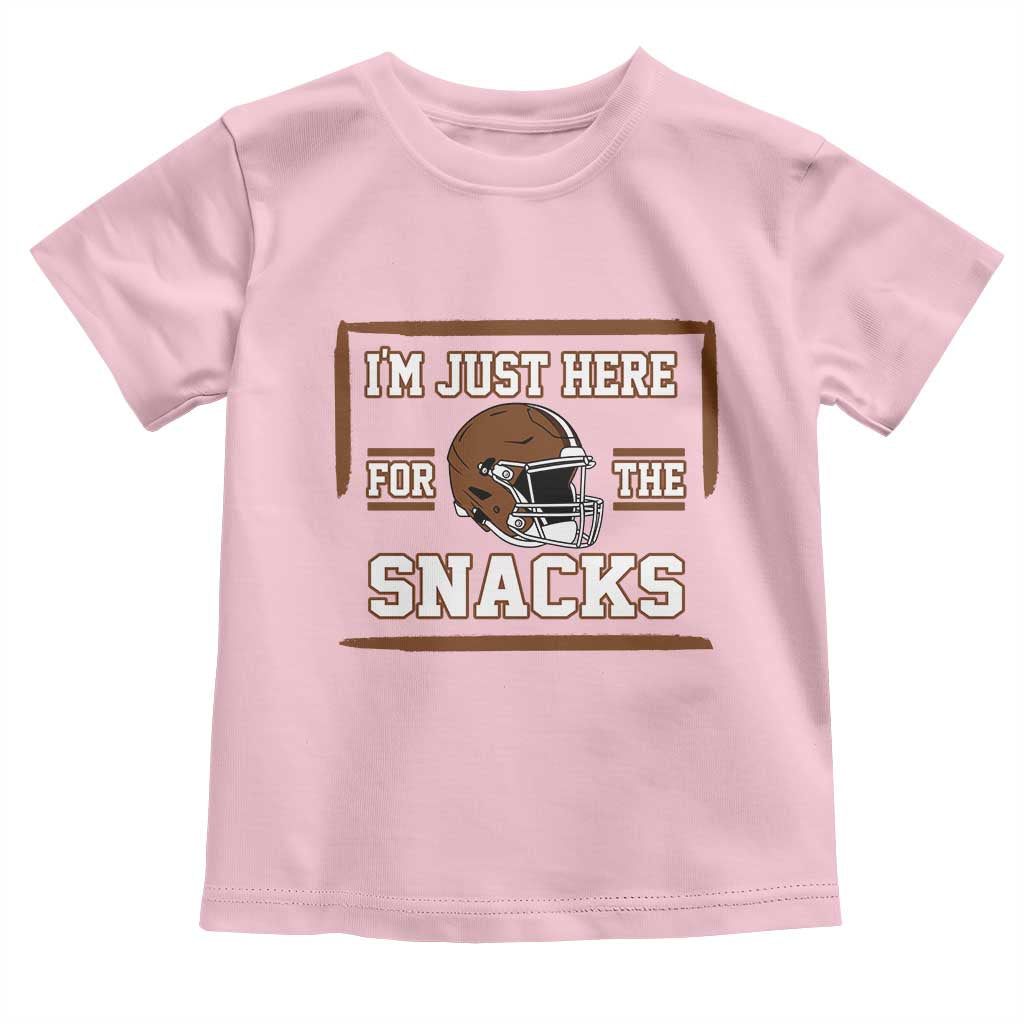 Im Just Here For The Snacks Toddler T Shirt Football Fan Gift - Wonder Print Shop