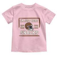 Im Just Here For The Snacks Toddler T Shirt Football Fan Gift - Wonder Print Shop