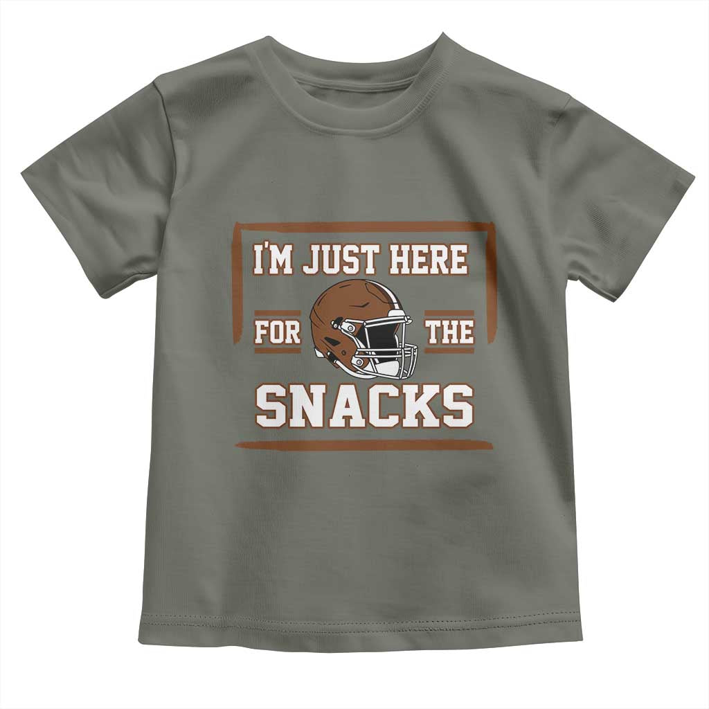 Im Just Here For The Snacks Toddler T Shirt Football Fan Gift - Wonder Print Shop