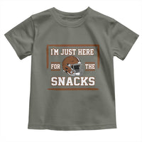 Im Just Here For The Snacks Toddler T Shirt Football Fan Gift - Wonder Print Shop