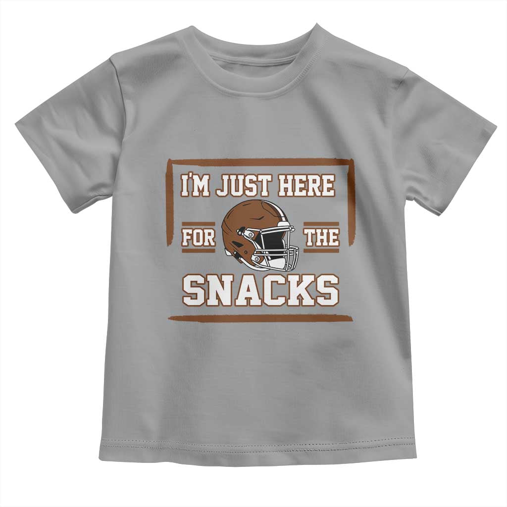 Im Just Here For The Snacks Toddler T Shirt Football Fan Gift - Wonder Print Shop