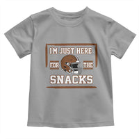 Im Just Here For The Snacks Toddler T Shirt Football Fan Gift - Wonder Print Shop