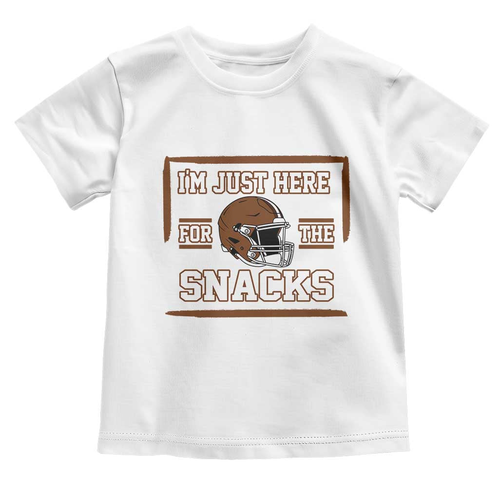 Im Just Here For The Snacks Toddler T Shirt Football Fan Gift - Wonder Print Shop