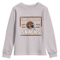 Im Just Here For The Snacks Youth Sweatshirt Football Fan Gift - Wonder Print Shop