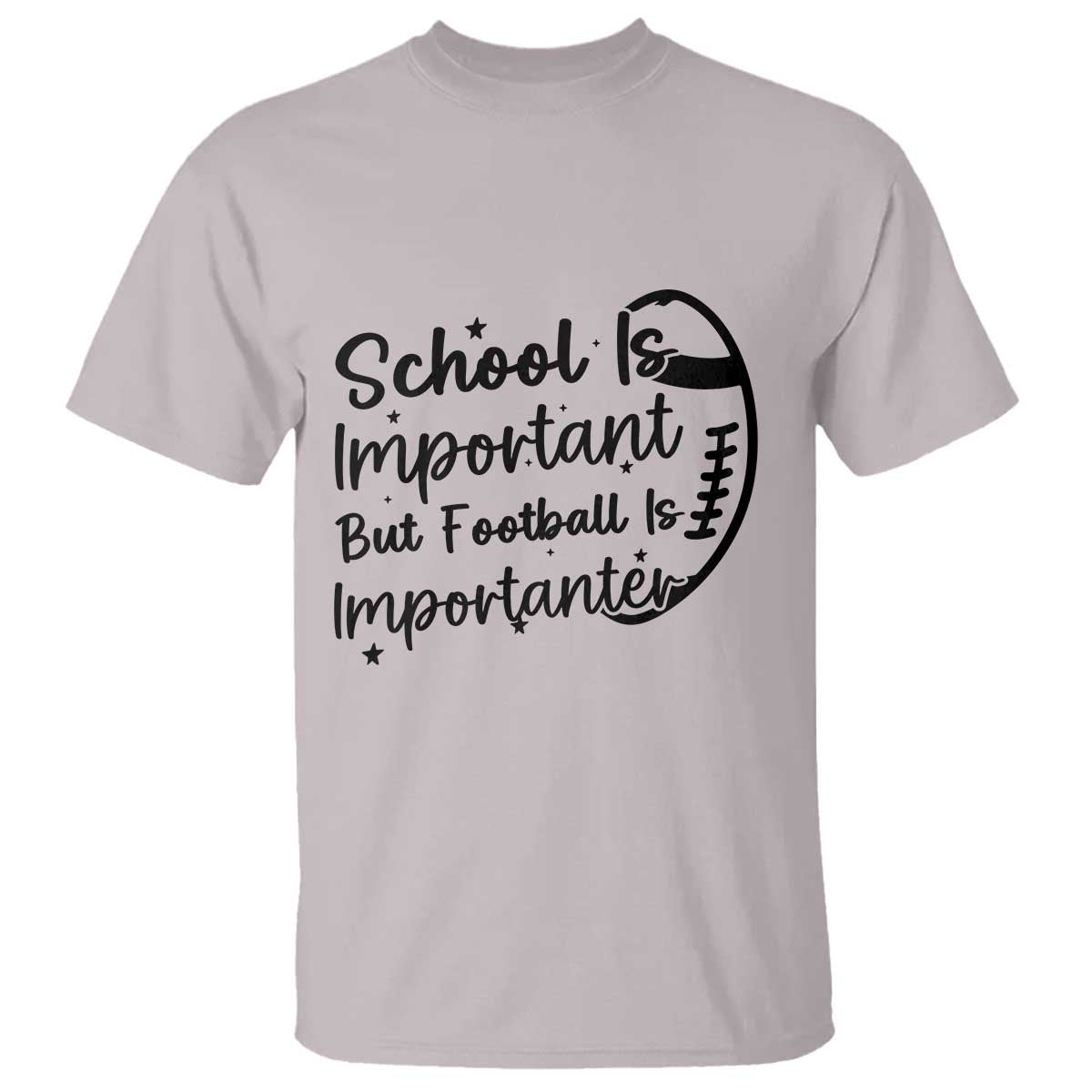 School Is Important But Football Is Importanter T Shirt Funny Football Lover - Wonder Print Shop