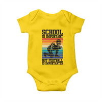Student Football Fan Baby Onesie Funny Importanter Quote Gift - Wonder Print Shop