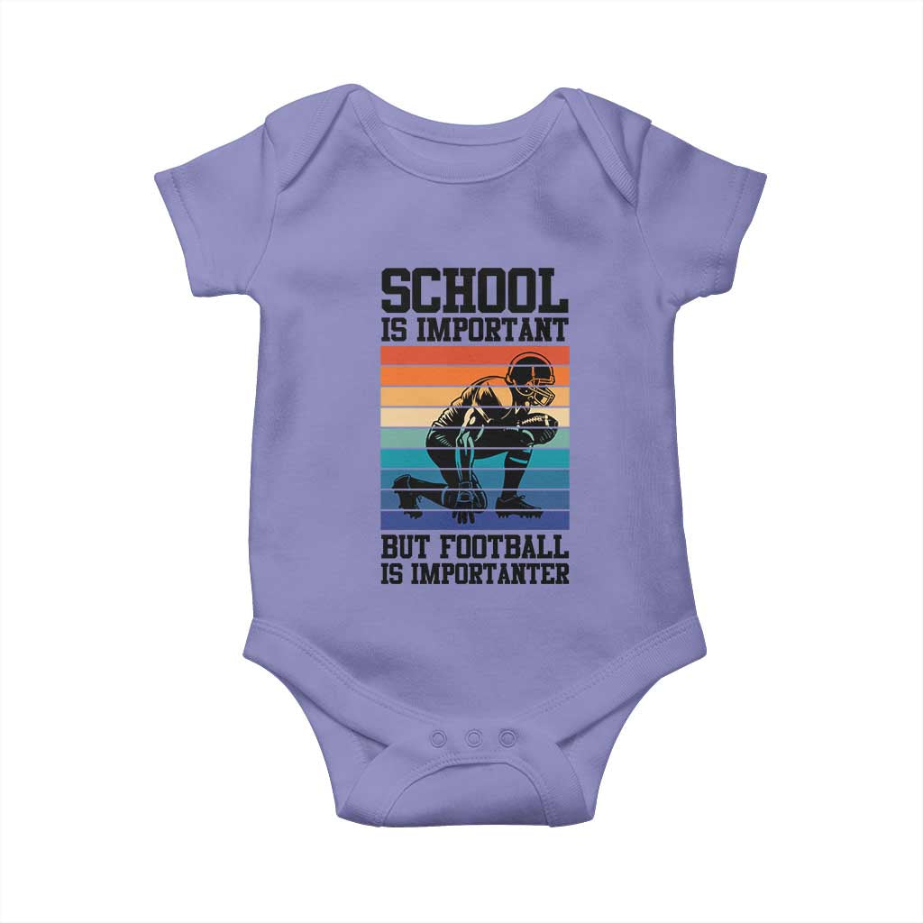 Student Football Fan Baby Onesie Funny Importanter Quote Gift - Wonder Print Shop
