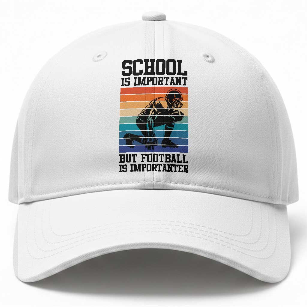 Student Football Fan Baseball Cap Funny Importanter Quote Gift