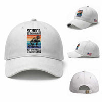 Student Football Fan Baseball Cap Funny Importanter Quote Gift