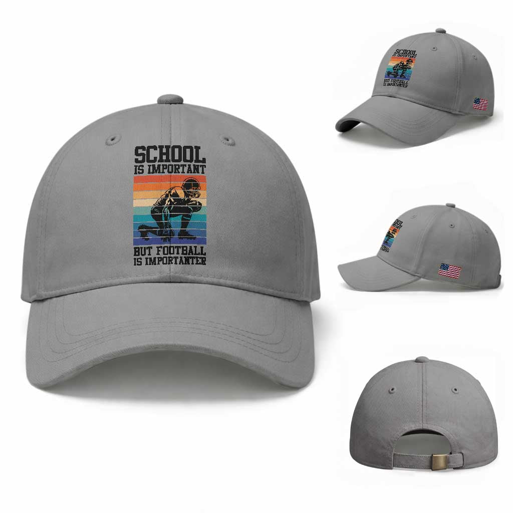 Student Football Fan Baseball Cap Funny Importanter Quote Gift
