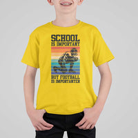 Student Football Fan T Shirt For Kid Funny Importanter Quote Gift - Wonder Print Shop