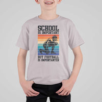 Student Football Fan T Shirt For Kid Funny Importanter Quote Gift - Wonder Print Shop