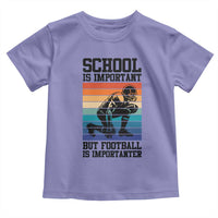 Student Football Fan Toddler T Shirt Funny Importanter Quote Gift - Wonder Print Shop