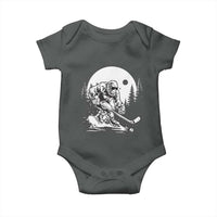 Bigfoot Playing Ice Hockey Baby Onesie Funny Cryptid Sports Gift - Wonder Print Shop